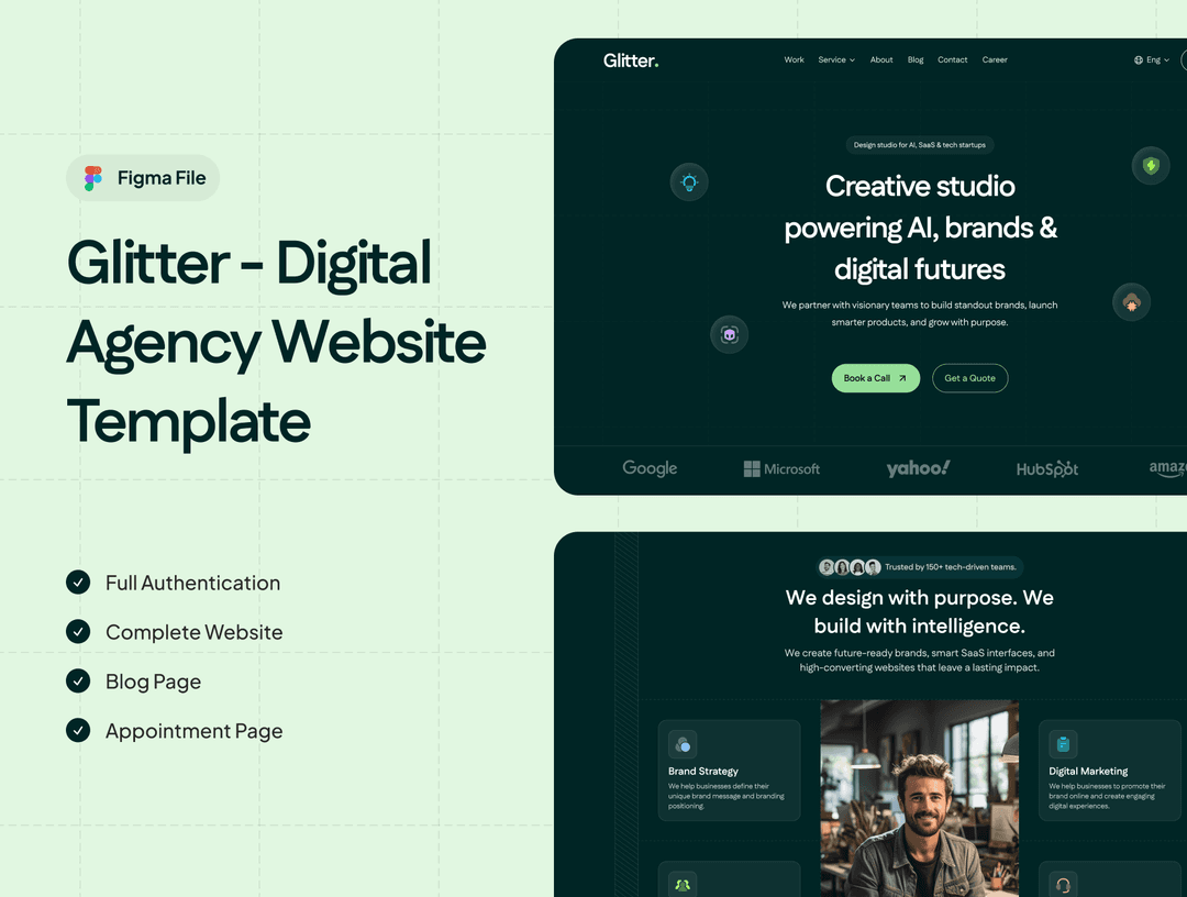 Glitter - Digital Agency Website...