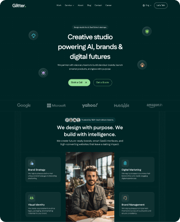 Custom responsive digital website mockup