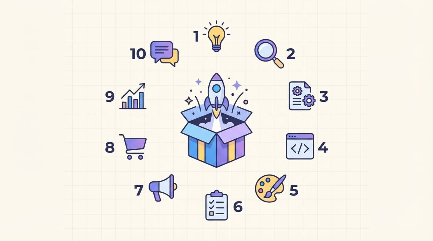 The First 10 Steps to Launching a Digital Product
